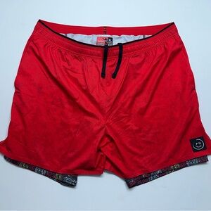 Chubbies George Kittle Ultimate Training Short Mens Size XL Red 5.5”Boxer Liner